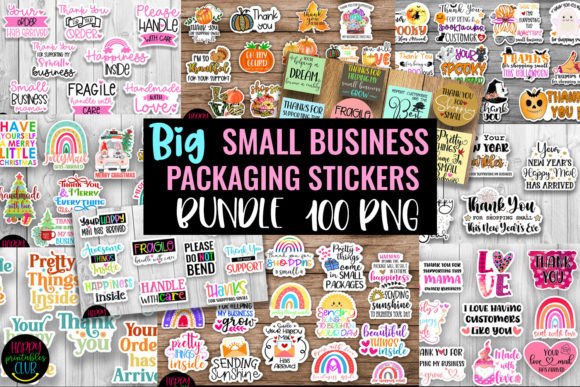 Download Small Business Packaging Stickers Bundle - Bundle Collection