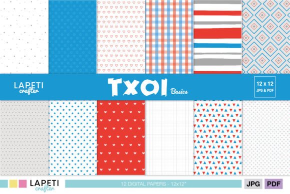 Download Colorful Digital Paper Pack for Kids - Colorful Collection