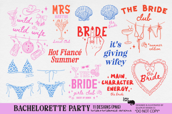 Download Bachelorette Party Bride Bach PNG Bundle - Bundle Collection