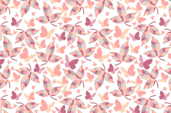Download Simple Pattern with Colorful Leaves - Colorful Collection