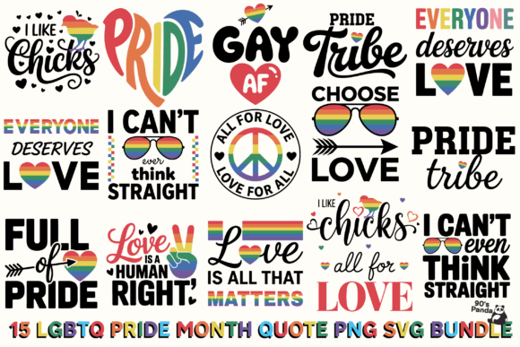 Download Lgbtq Pride Month Quote SVG PNG Bundle - Bundle Collection