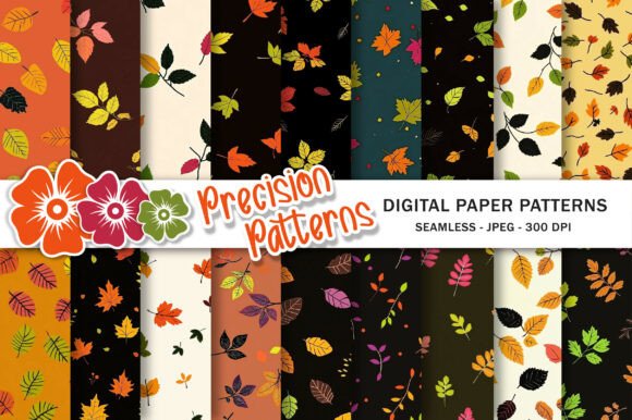 Download Colorful Aesthetic Leaves Pattern - Colorful Collection
