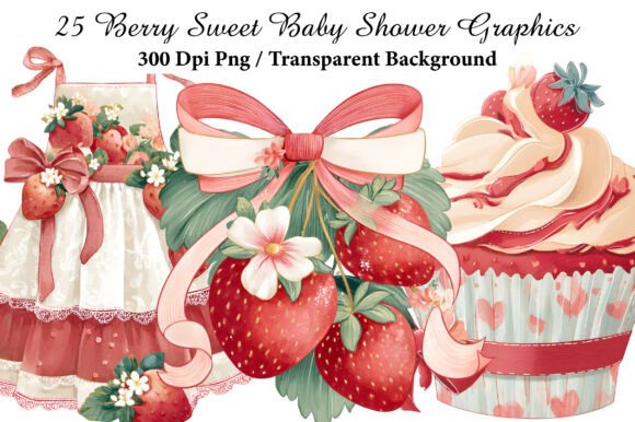 Download Berry Sweet Baby Shower Graphics Clipart - Premium Resources