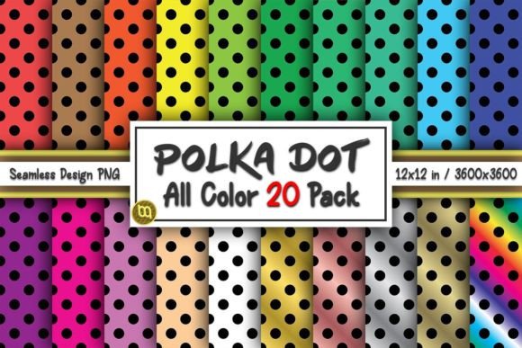 Download Polka Dot Colorful Digital Paper Pack - Colorful Collection