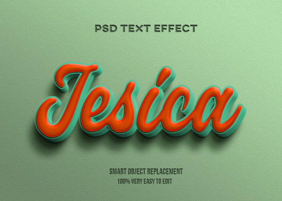 Download Text Effect - Orange on Green Style - Orange Collection