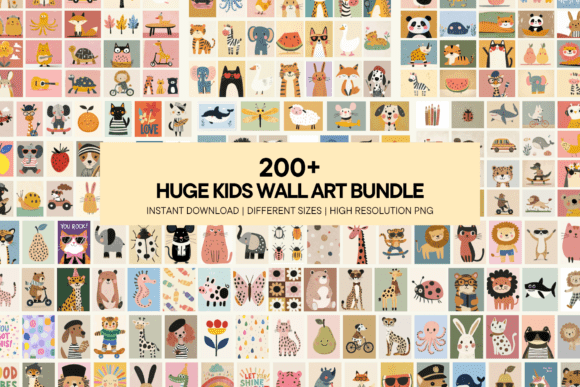 Download Colorful Kids Wall Art Nursery Printable - Colorful Collection