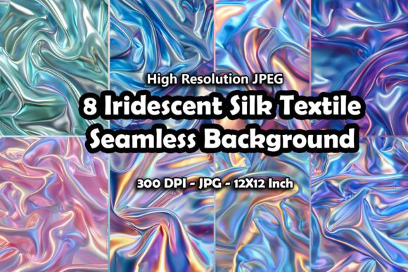 Download 8 Iridescent Silk Textile Background - Textile Collection