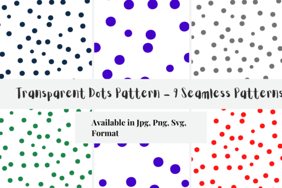 Download Modern Transparent Dots Pattern - Transparent Collection