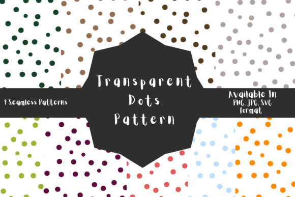 Download Modern Transparent Dots Pattern - Transparent Collection