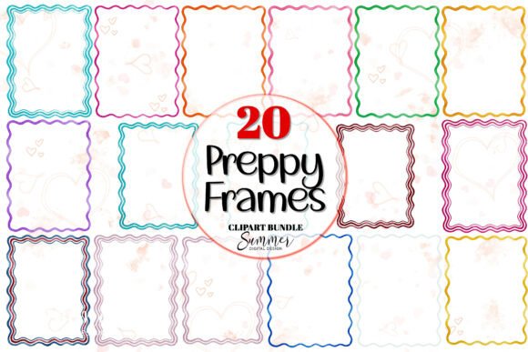 Download Colorful Preppy Frame Clipart Bundle - Premium Resources