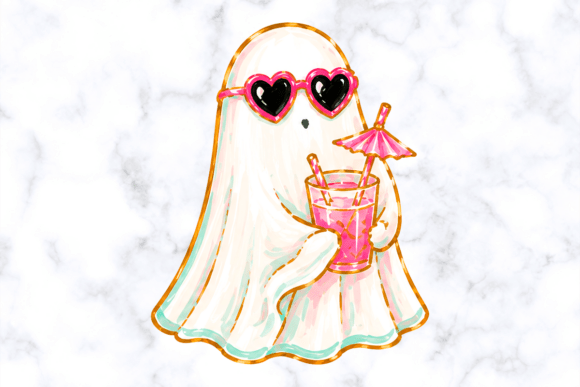 Download Pink Summer Ghost Cocktail Clipart - Pink summer Collection