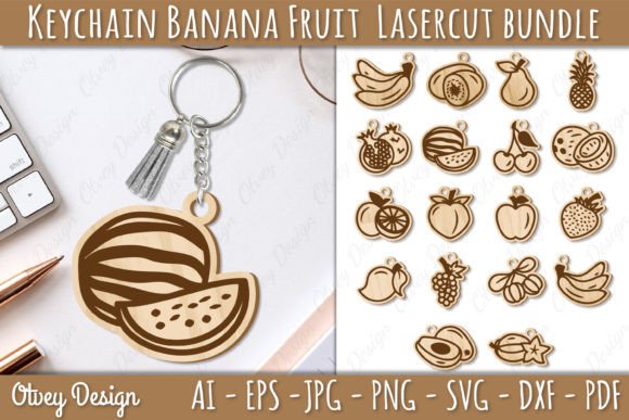 Download Keychain Fruit Lasercut BUNDLE - Bundle Collection