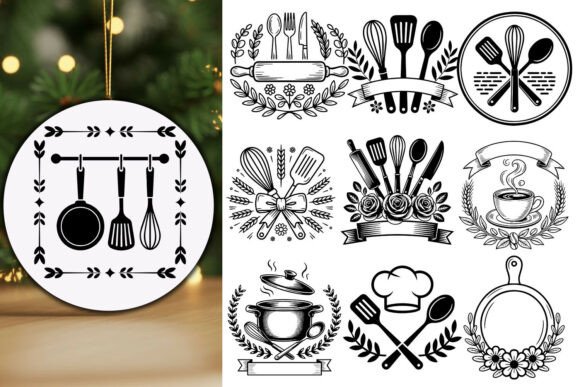 Download Kitchen Monogram Bundle SVG - Bundle Collection