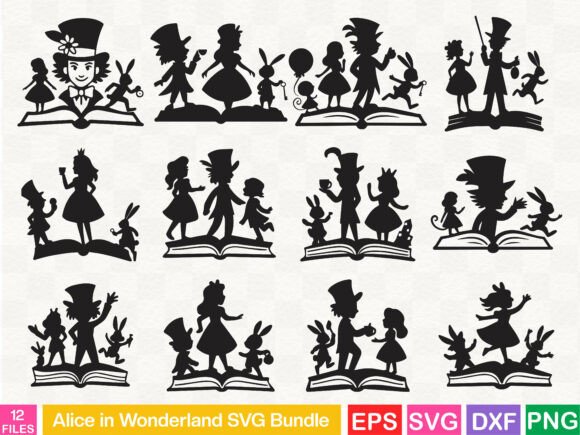 Download Alice in Wonderland SVG Bundle - Bundle Collection